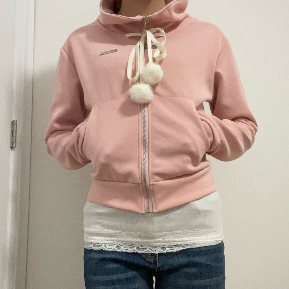 Y2K Pink Zip up